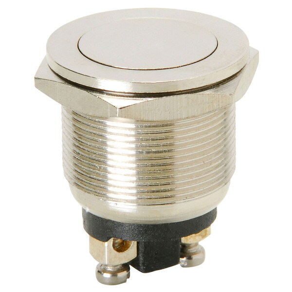 Main product image for Momentary N.O. Metal Flat Flush Mount Push Butto 060-660